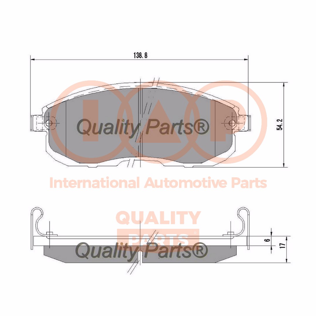 Brake Pad Set, disc brake (704-13200X)