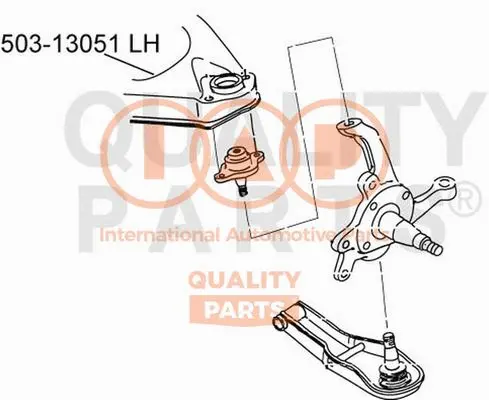 Control/Trailing Arm, wheel suspension (503-13051)