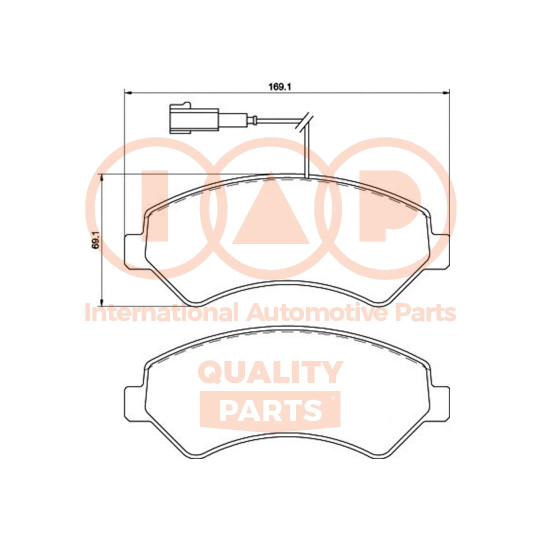 Brake Pad Set, disc brake (704-08032P)
