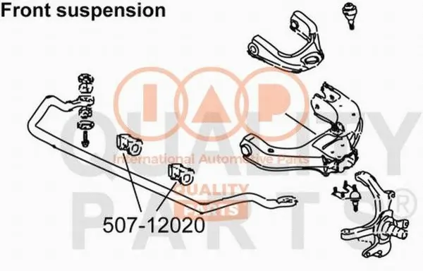 Mounting, stabiliser bar (507-12020)
