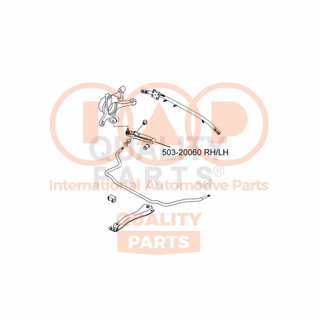 Control/Trailing Arm, wheel suspension