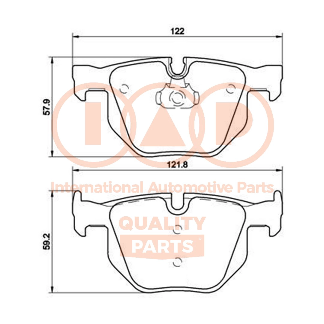 Brake Pad Set, disc brake (704-51152P)
