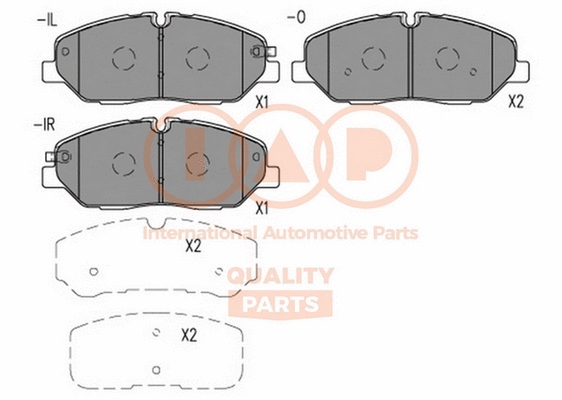 Brake Pad Set, disc brake (704-07160)