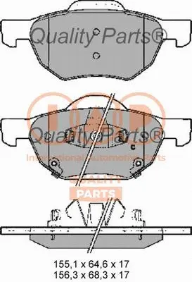 Brake Pad Set, disc brake (704-06043)