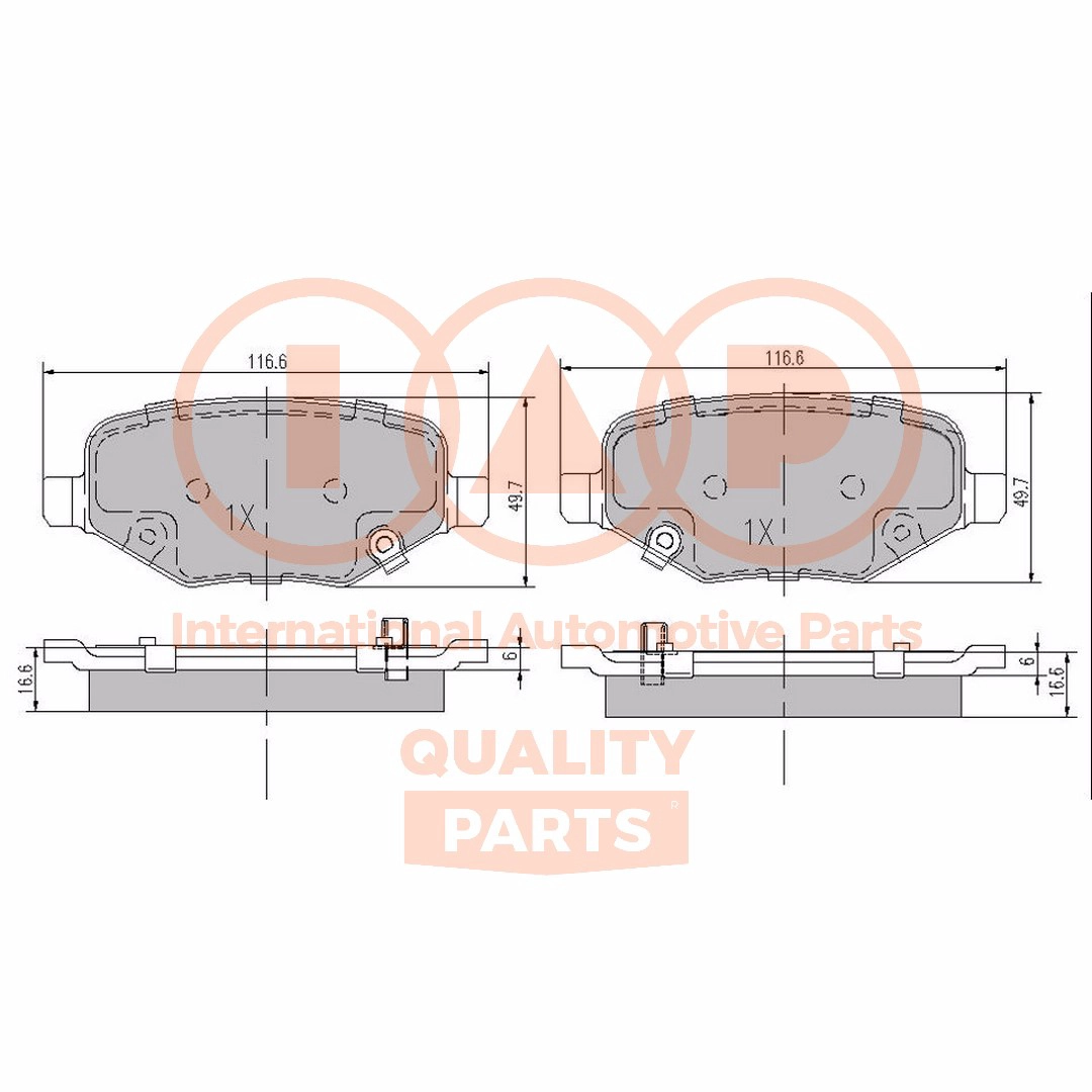 Brake Pad Set, disc brake (704-08010X)