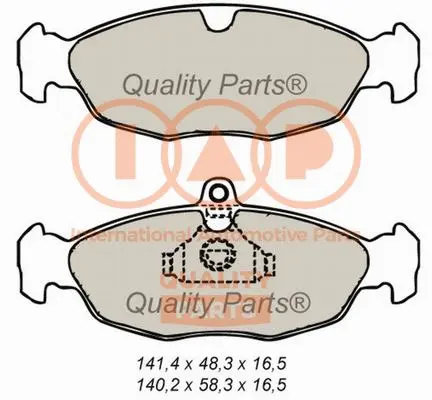 Brake Pad Set, disc brake (704-20020)