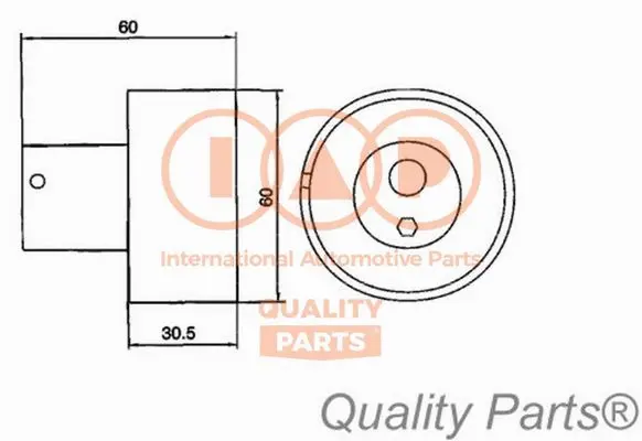 Tensioner Pulley, timing belt (127-13045)