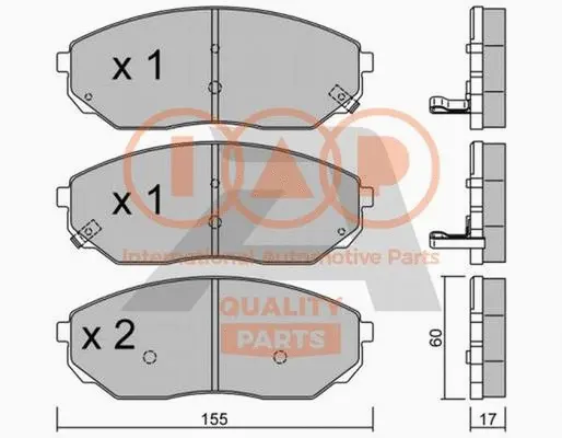 Brake Pad Set, disc brake (704-21083P)