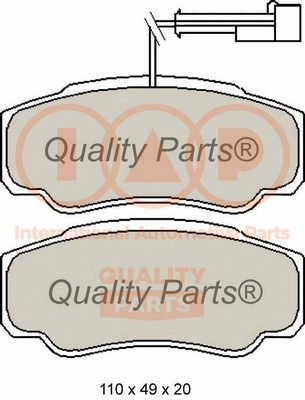 Brake Pad Set, disc brake (704-13173)