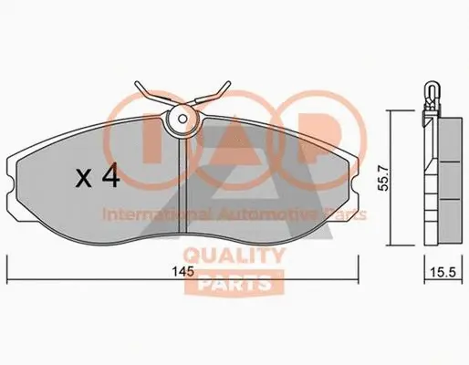 Brake Pad Set, disc brake (704-13051P)