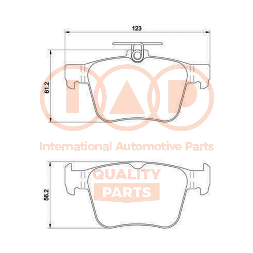 Brake Pad Set, disc brake (704-50031P)