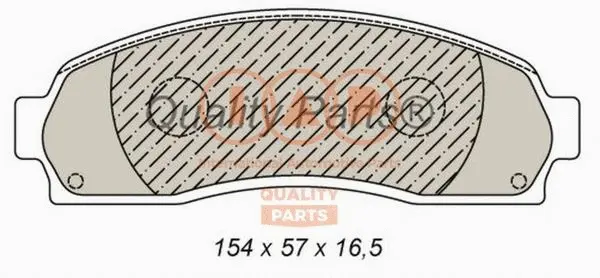 Brake Pad Set, disc brake (704-04013)