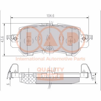 Brake Pad Set, disc brake (704-11111X)