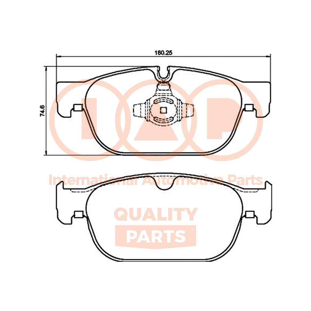 Brake Pad Set, disc brake (704-56044P)