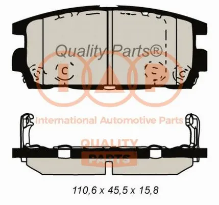 Brake Pad Set, disc brake (704-07082)