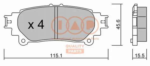 Brake Pad Set, disc brake (704-17135P)