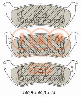Brake Pad Set, disc brake (704-10048)