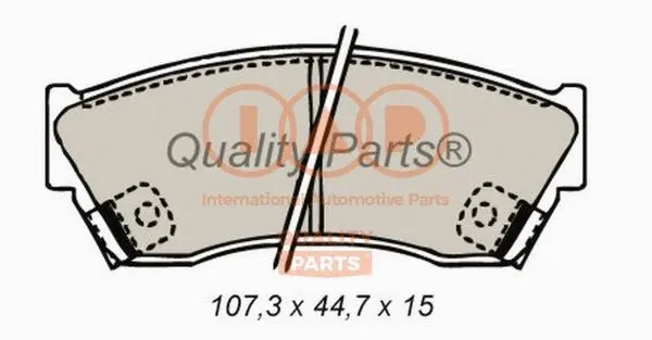 Brake Pad Set, disc brake (704-22040)