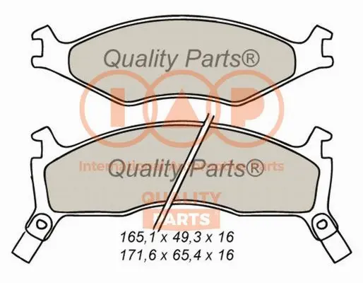 Brake Pad Set, disc brake (704-21020)