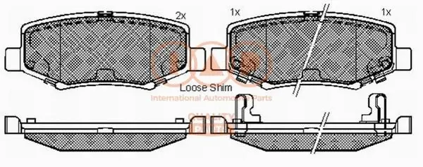 Brake Pad Set, disc brake (704-22051)