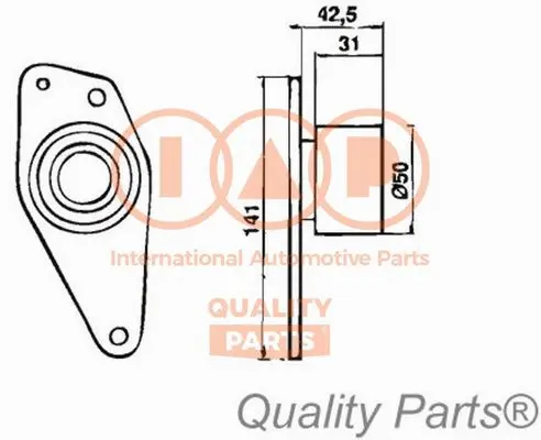 Tensioner Pulley, timing belt (127-16035)
