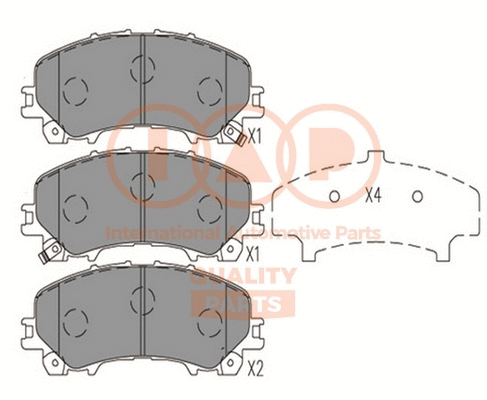 Brake Pad Set, disc brake (704-13113)
