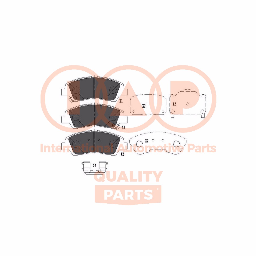 Brake Pad Set, disc brake (704-07094X)