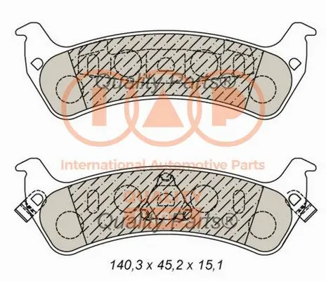 Brake Pad Set, disc brake (704-10042)