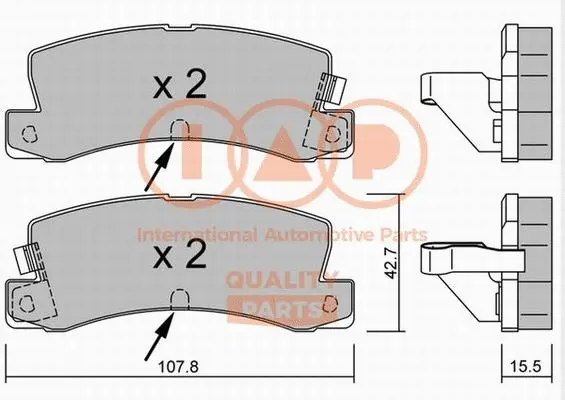 Brake Pad Set, disc brake (704-17188P)