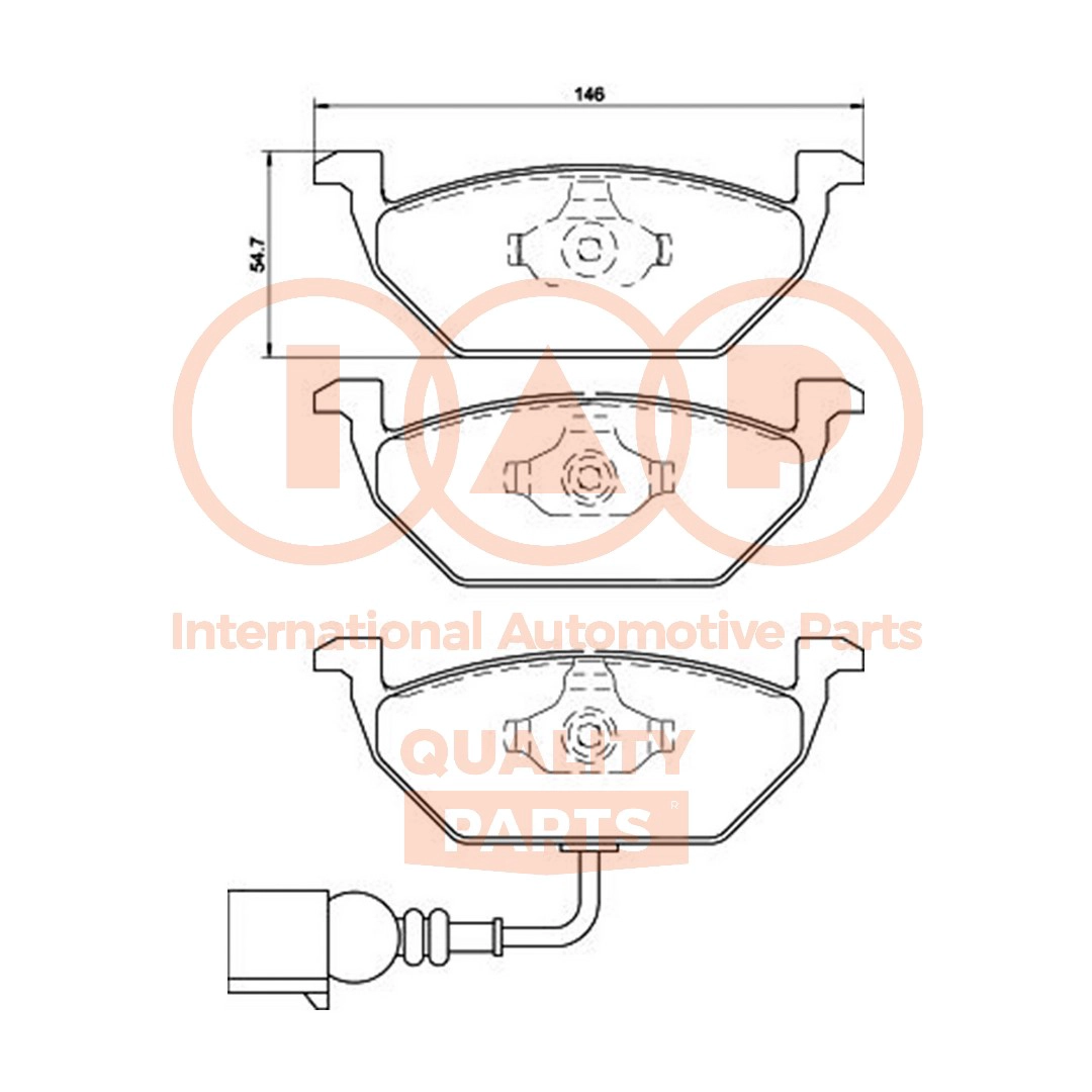 Brake Pad Set, disc brake (704-50041)