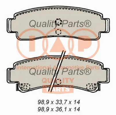 Brake Pad Set, disc brake (704-13178)