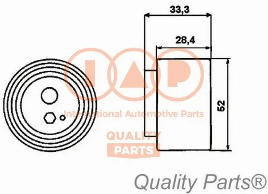 Tensioner Pulley, timing belt (127-21010)