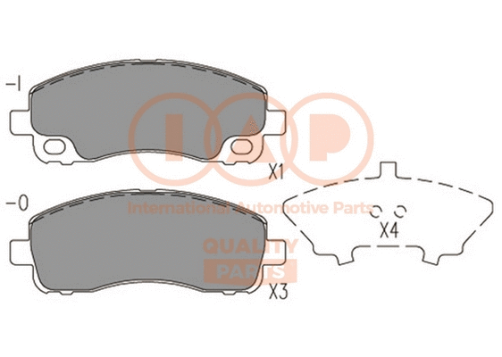 Brake Pad Set, disc brake (704-12105)