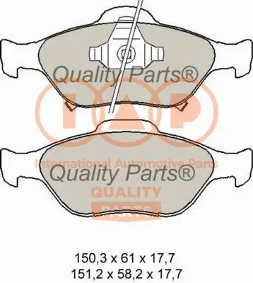 Brake Pad Set, disc brake (704-17004)