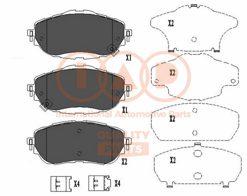 Brake Pad Set, disc brake (704-17199)