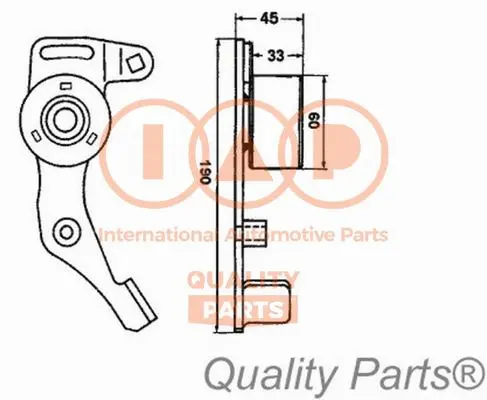 Tensioner Pulley, timing belt (127-07024)
