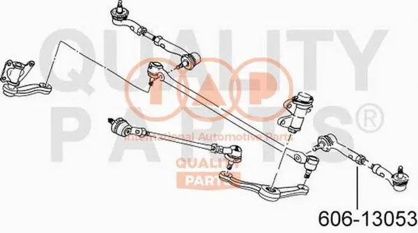 Angled Ball Joint, steering drag link (606-13053)