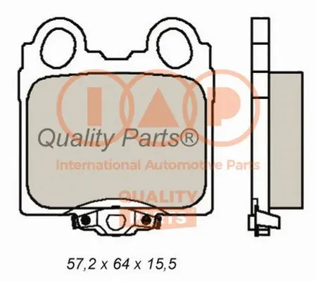 Brake Pad Set, disc brake (704-17112)