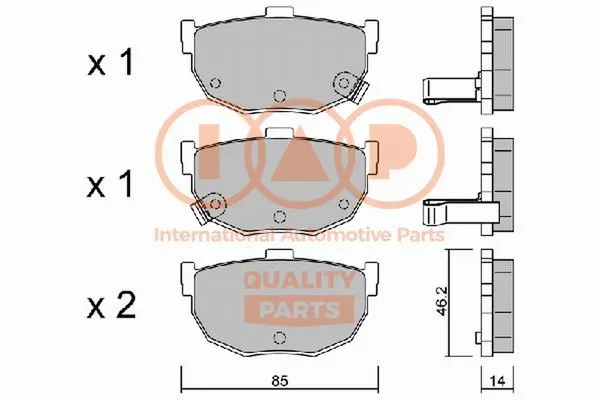 Brake Pad Set, disc brake (704-07021P)