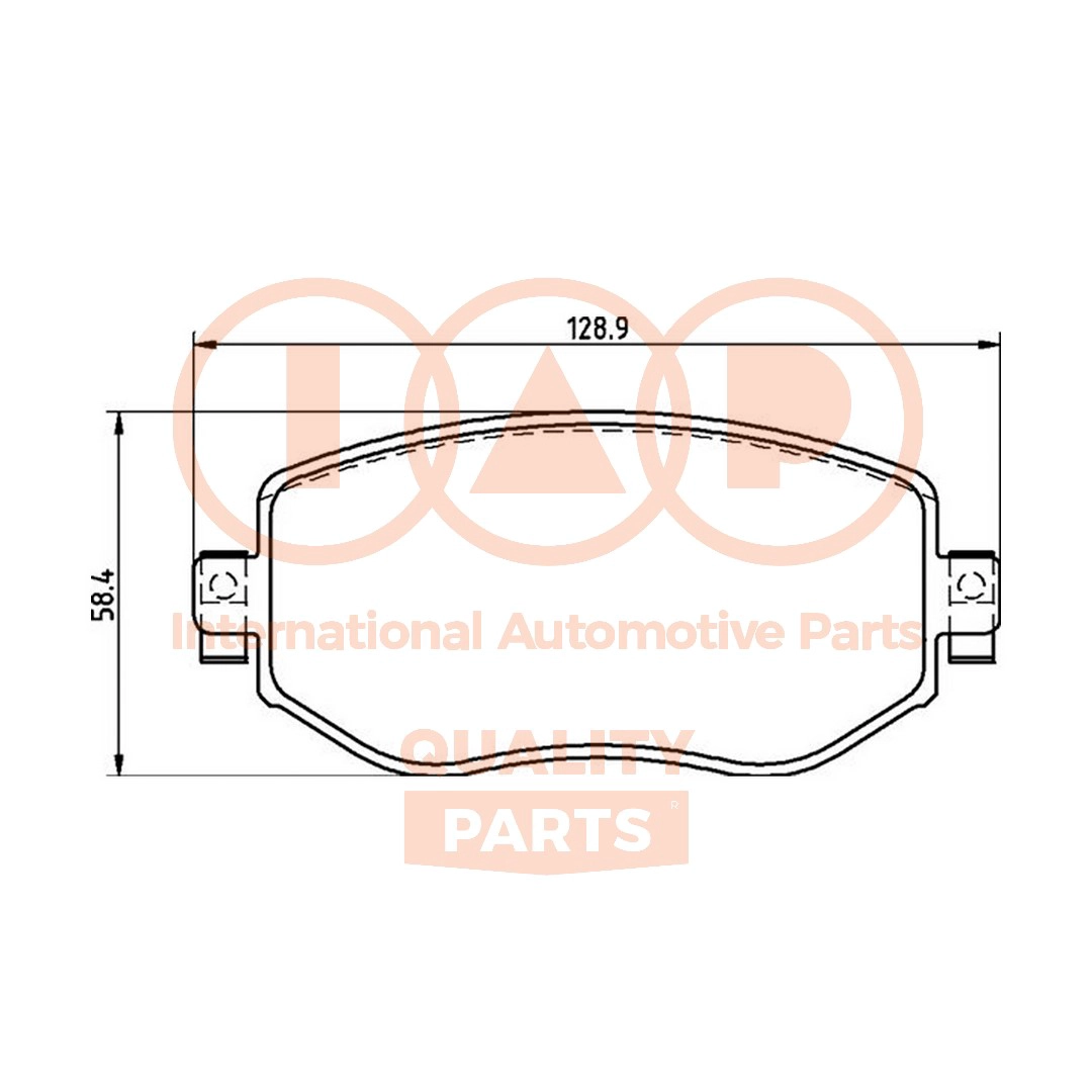 Brake Pad Set, disc brake (704-29061P)