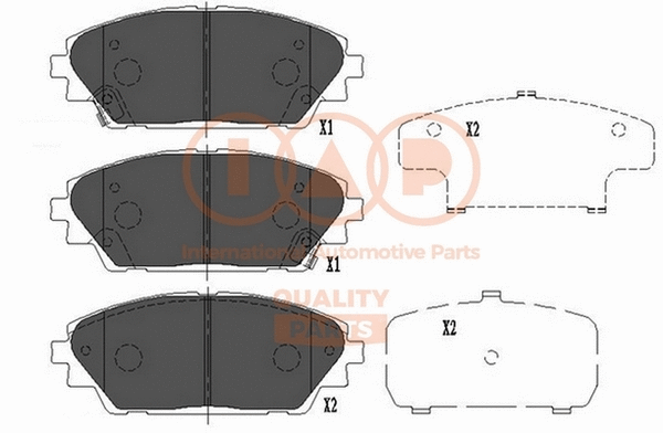 Brake Pad Set, disc brake (704-11029)