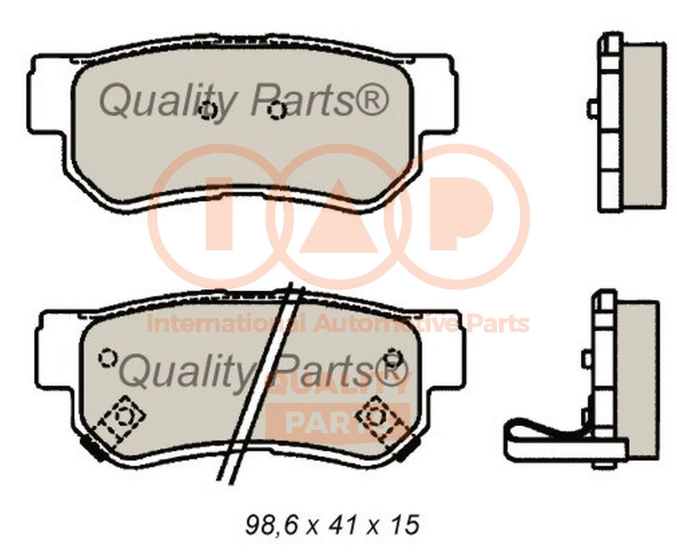 Brake Pad Set, disc brake (704-07086G)