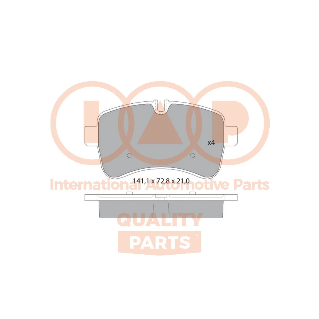 Brake Pad Set, disc brake (704-57012)