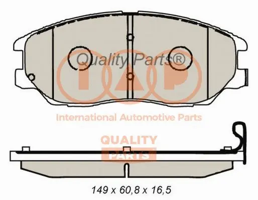 Brake Pad Set, disc brake (704-21088)