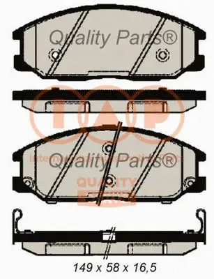 Brake Pad Set, disc brake (704-07085)