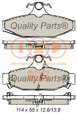 Brake Pad Set, disc brake (704-01032)