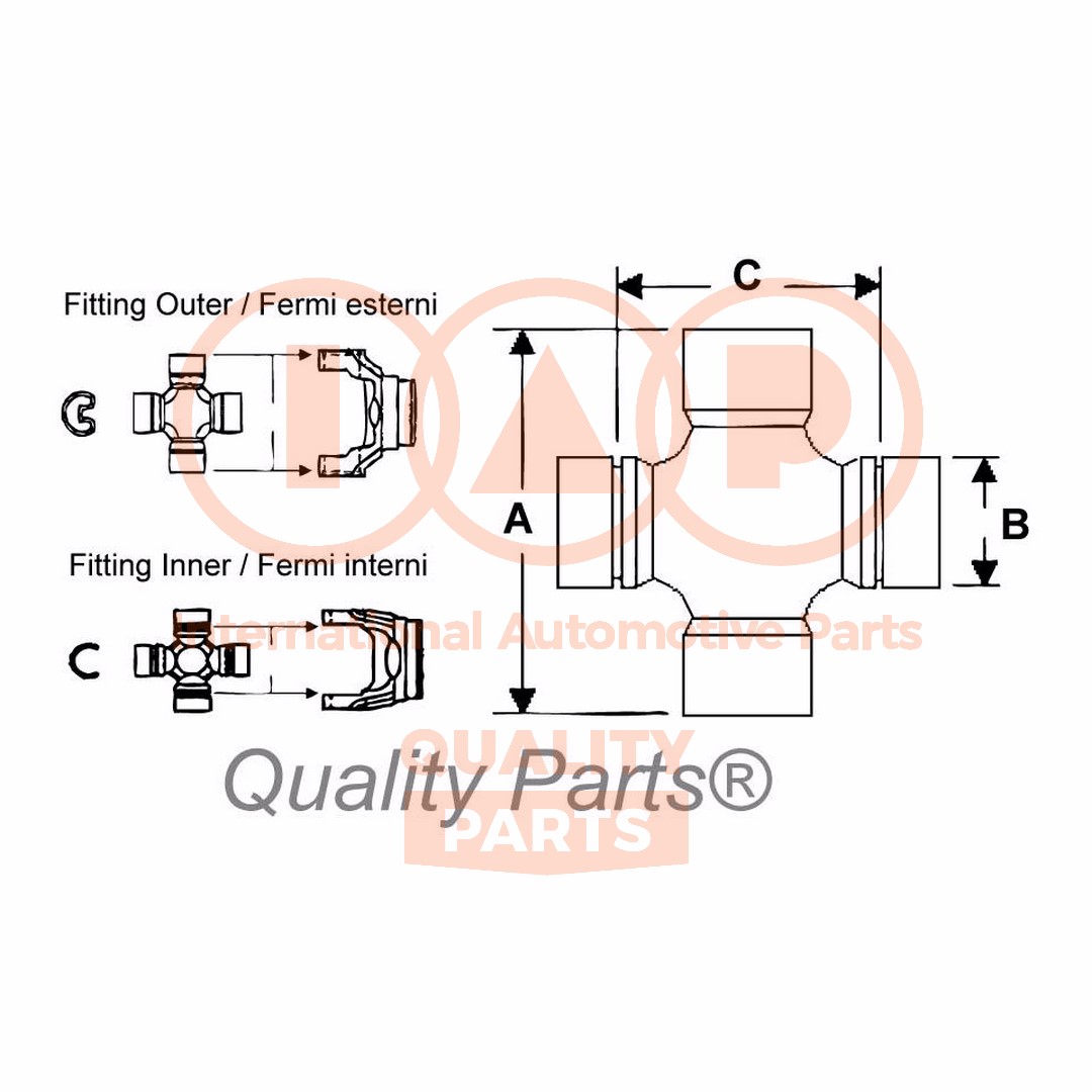 Joint, propshaft (308-17053)