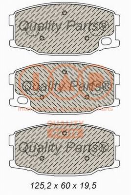 Brake Pad Set, disc brake (704-12101X)