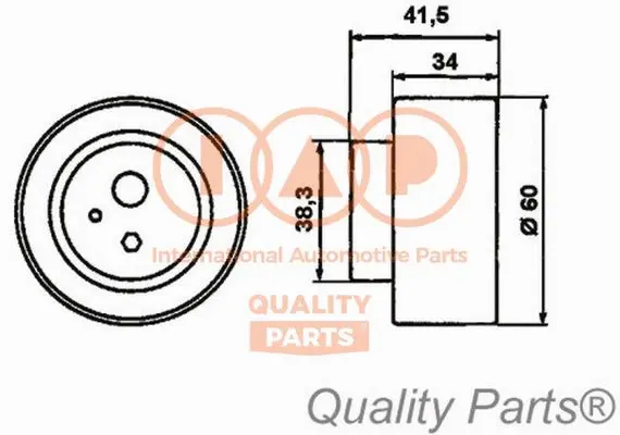 Tensioner Pulley, timing belt (127-21053)