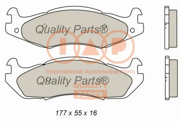 Brake Pad Set, disc brake (704-10022)